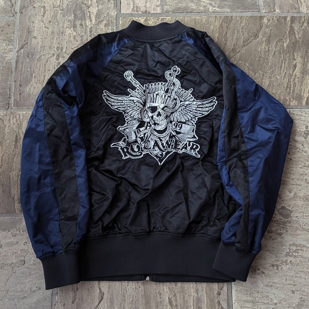 Rocawear Y2K Satin Bomber Jacket (SIZE: M) - Picture 3 of 10
